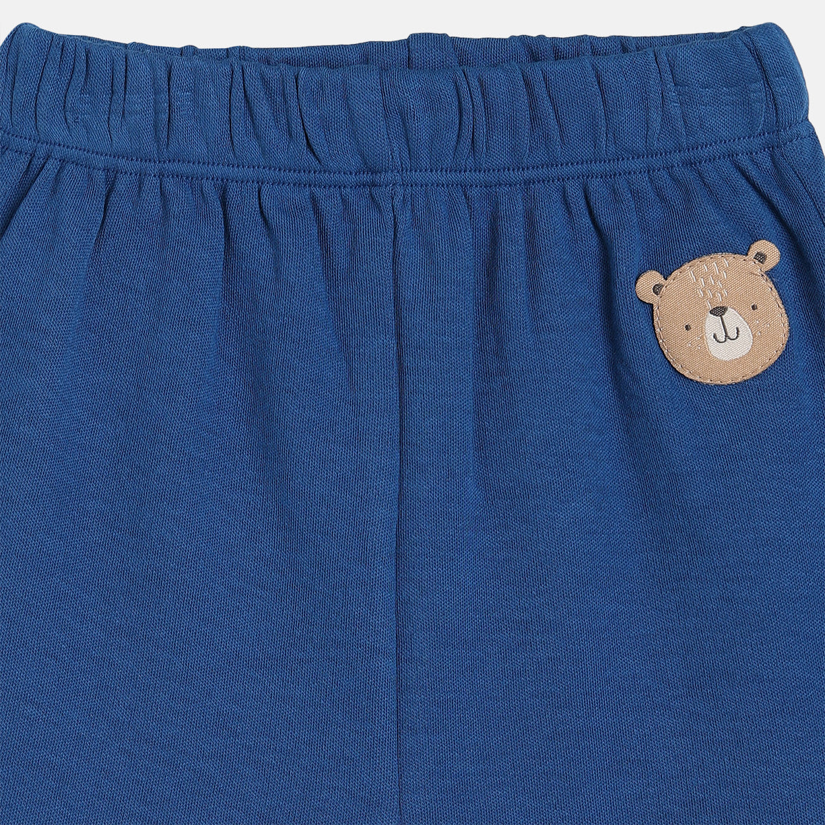 Boys White/Blue Elasticated Shorts