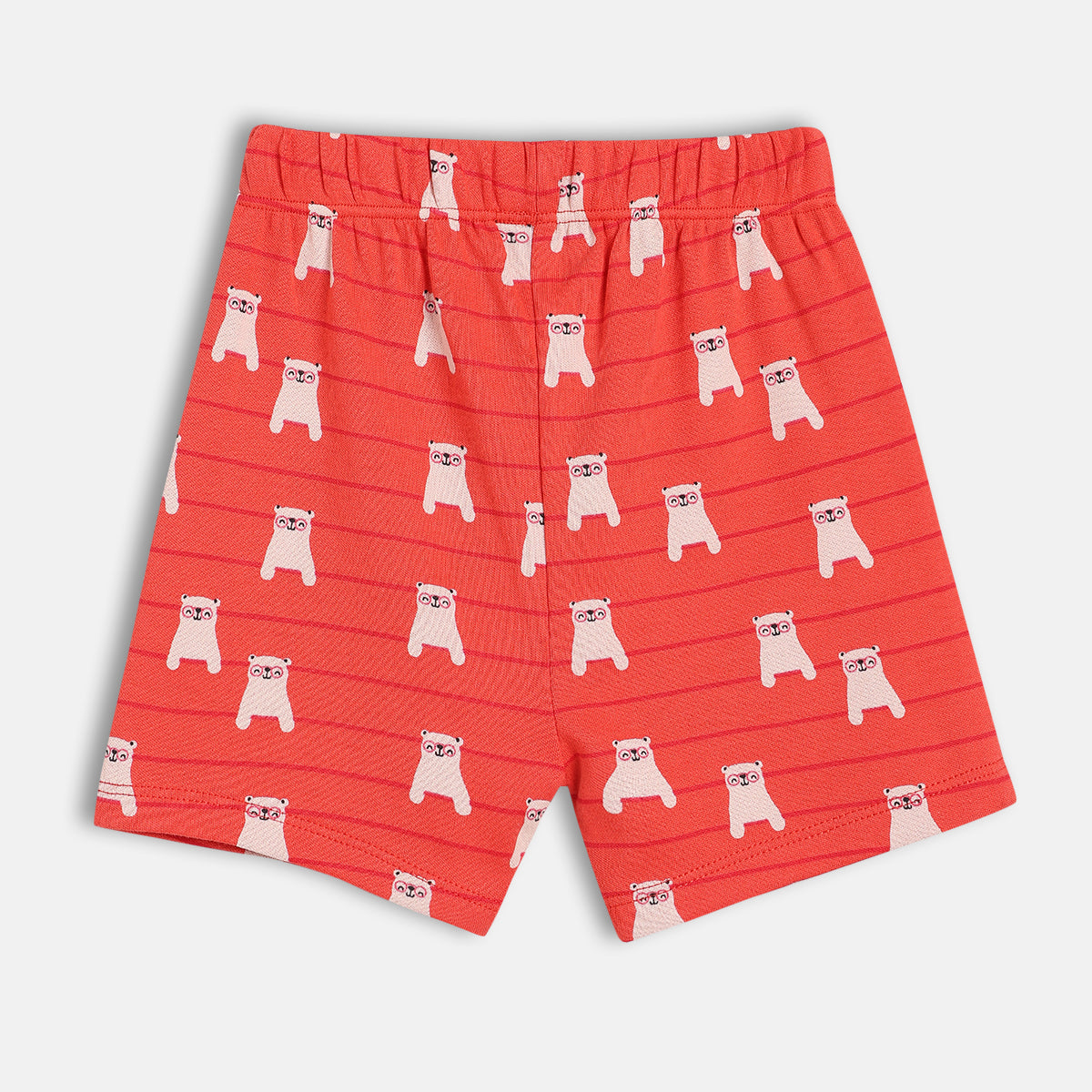 Boys Green/Red Elasticated Shorts