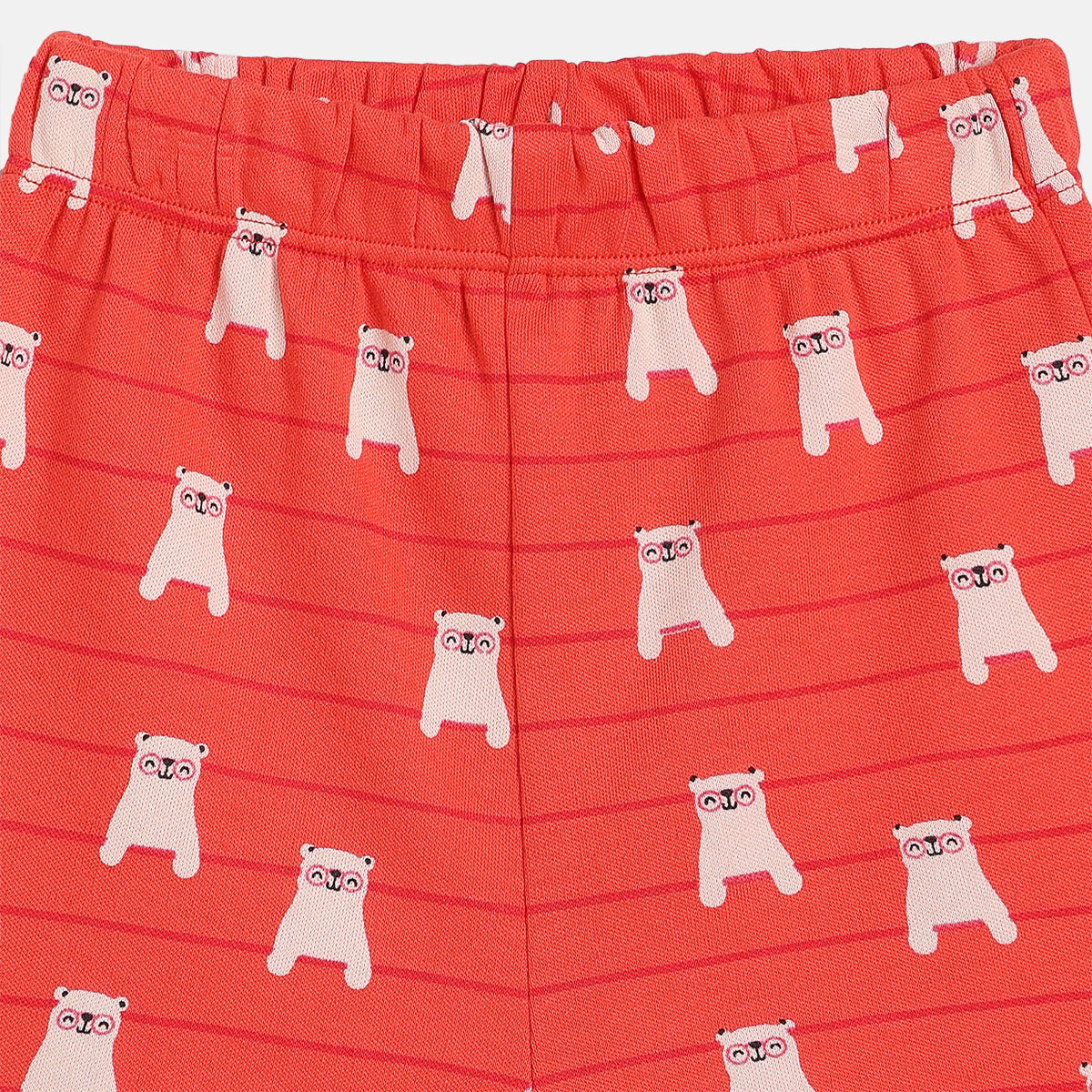 Boys Green/Red Elasticated Shorts