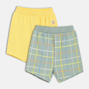 Boys Yellow/Green Shorts