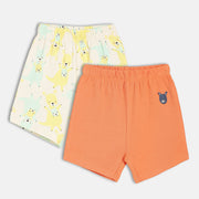Boys White/Orange Shorts