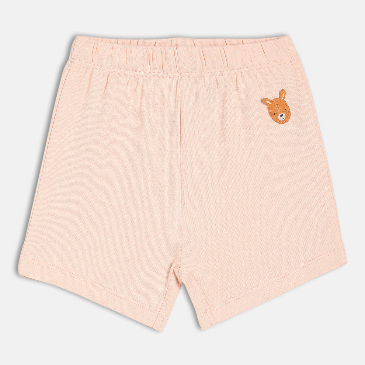 Baby Boys Striped And Solid Shorts Pack Of 2, Multicolour