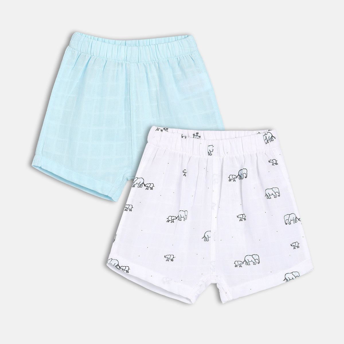Shorts - Blue & White