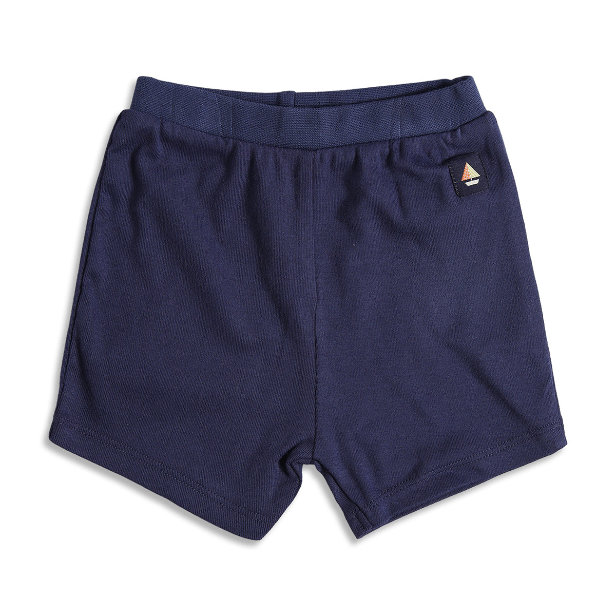 Baby Boys Navy Blue and Red Cotton Striped Shorts Pack of 2 Regular Fit Casual Bottom Wear