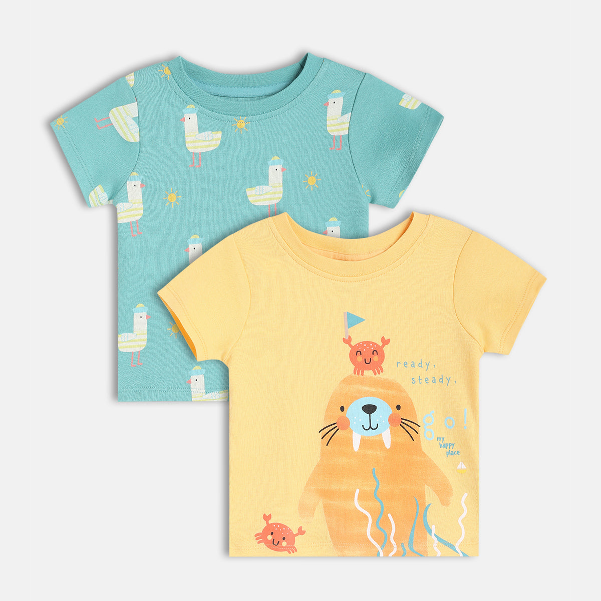 Boys Blue/Yellow Short Sleeve T-Shirt