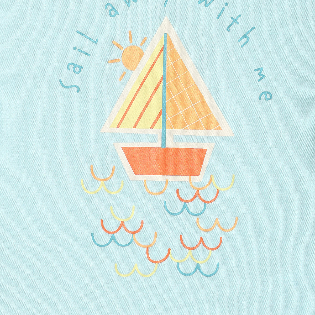 Boys White/Blue Short Sleeve T-Shirt