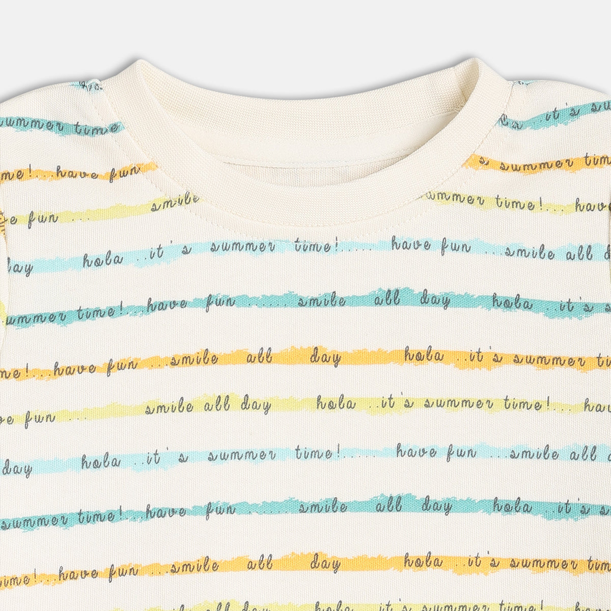 Boys White/Blue Short Sleeve T-Shirt