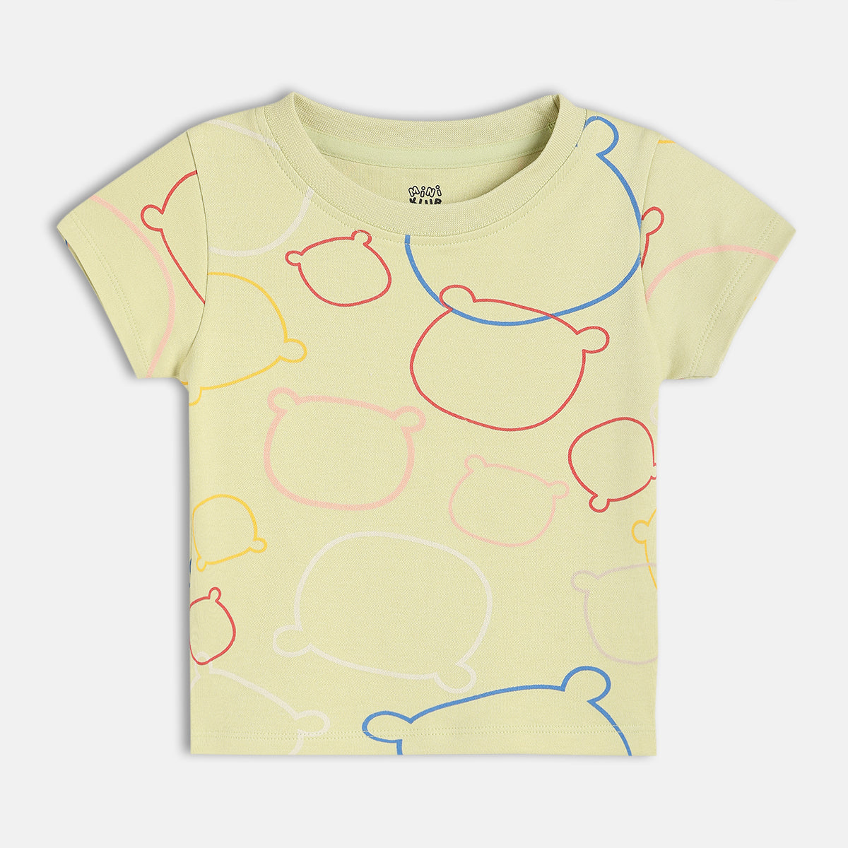 Baby Boys Graphic And All Over Print T-Shirt Pack Of 2, Yellow And Blue
