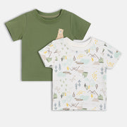 Boys Pack Of 2 T-Shirt - Multi