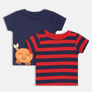 Boys Pack Of 2 T-Shirt - Multi