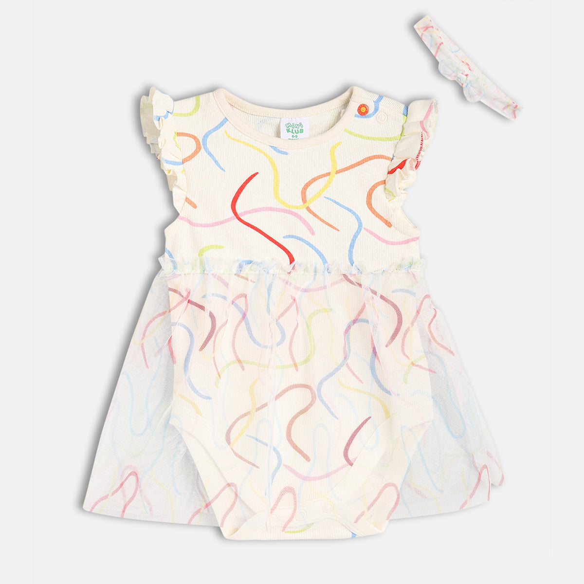 Girls White Short Sleeve Body Suit