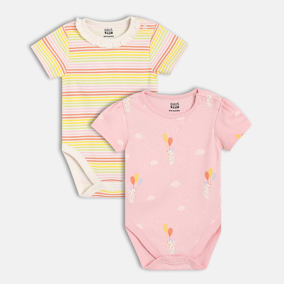 Girls Pink/Multi Body Suit