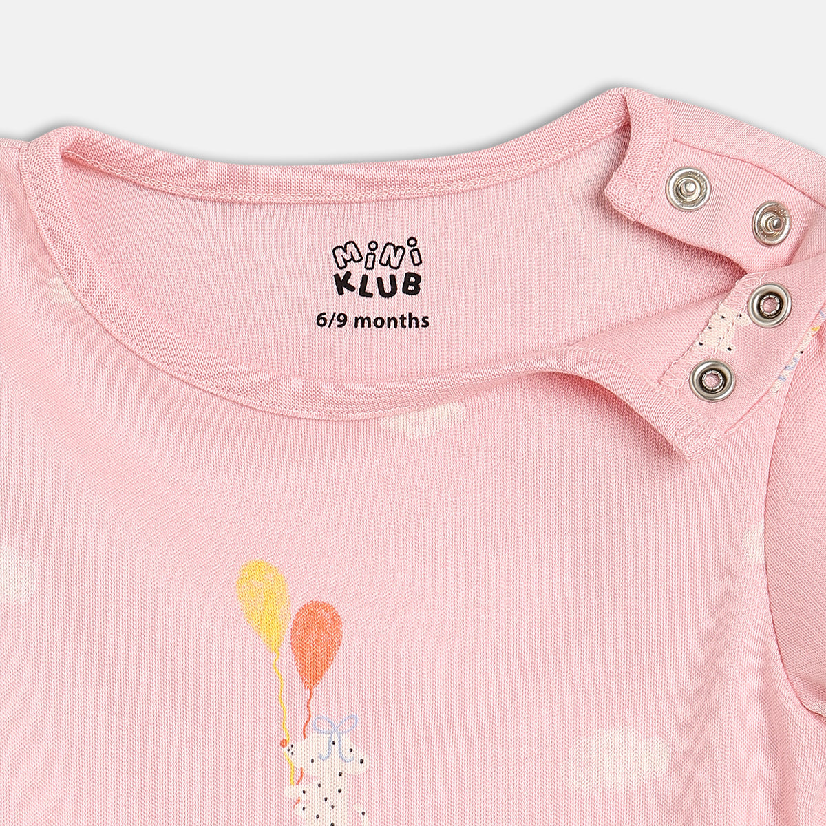 Girls Pink/Multi Body Suit