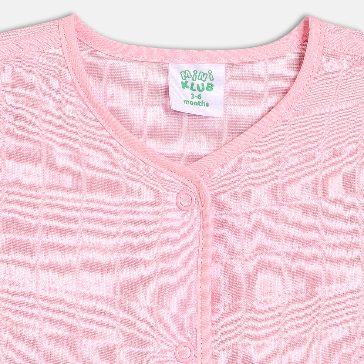 Hearts Printed Dress - Pink & White