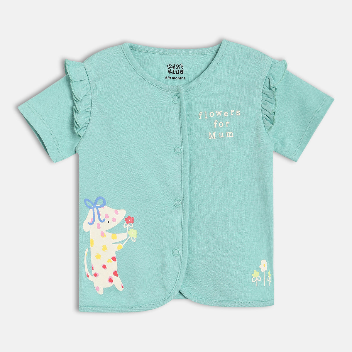 Girls Yellow/Blue Front Open Vest