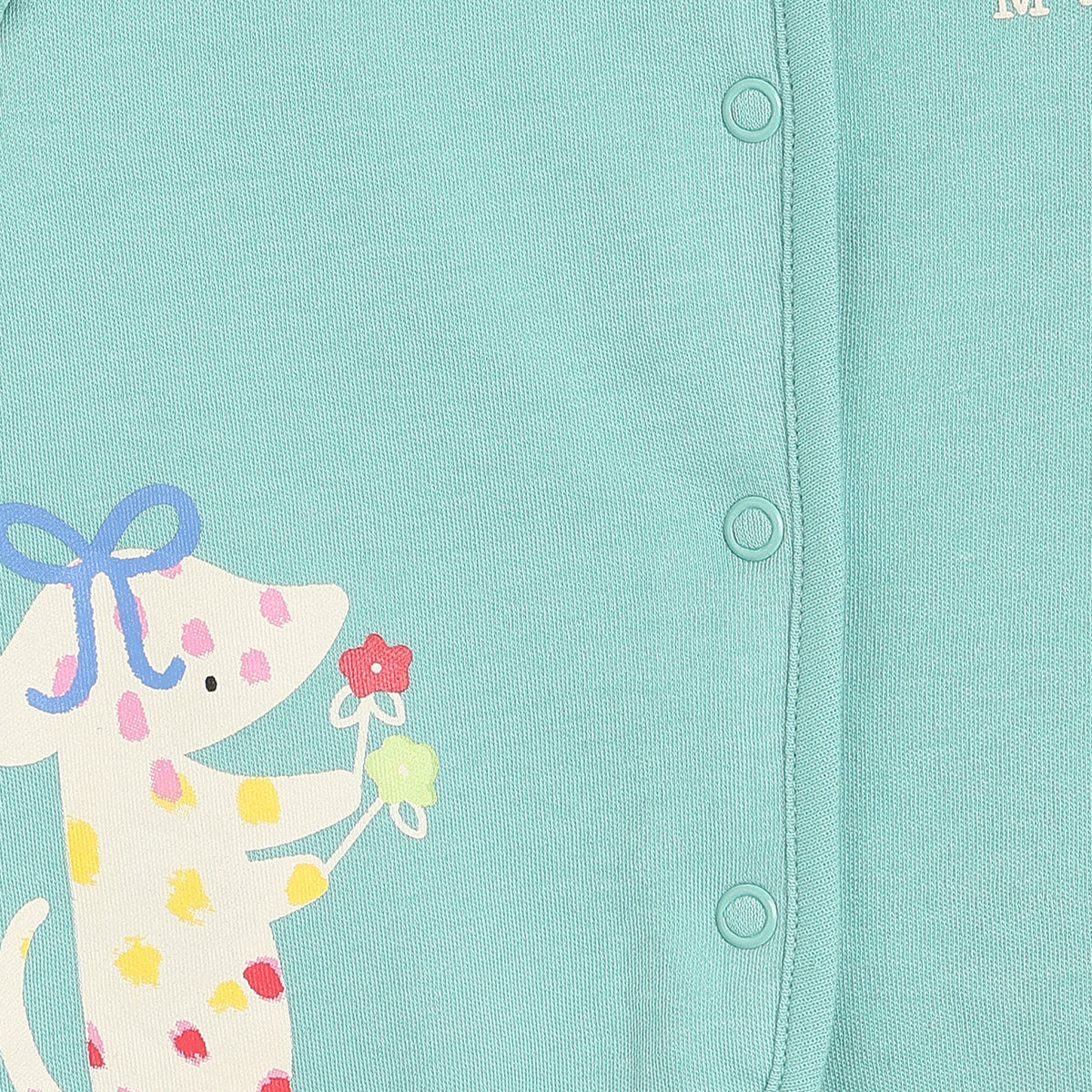 Girls Yellow/Blue Front Open Vest