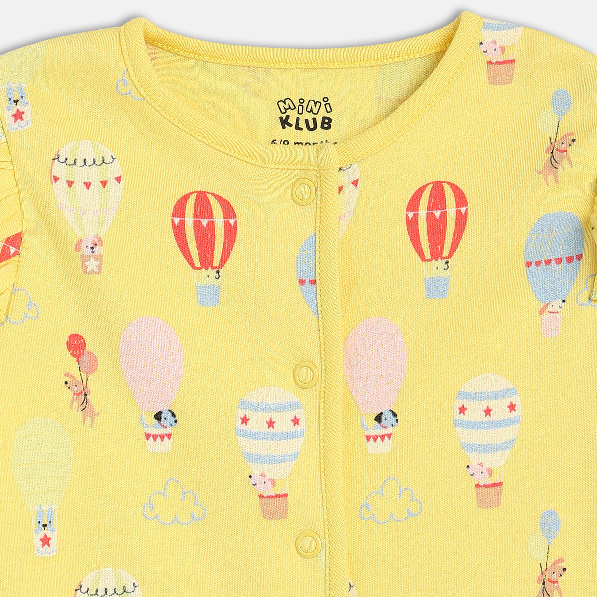 Girls Yellow/Blue Front Open Vest