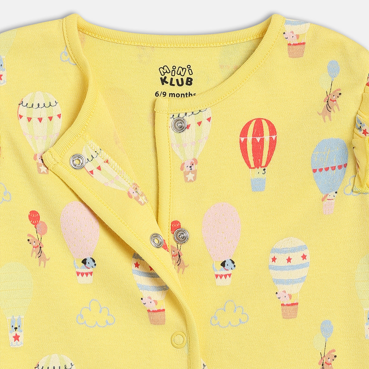 Girls Yellow/Blue Front Open Vest