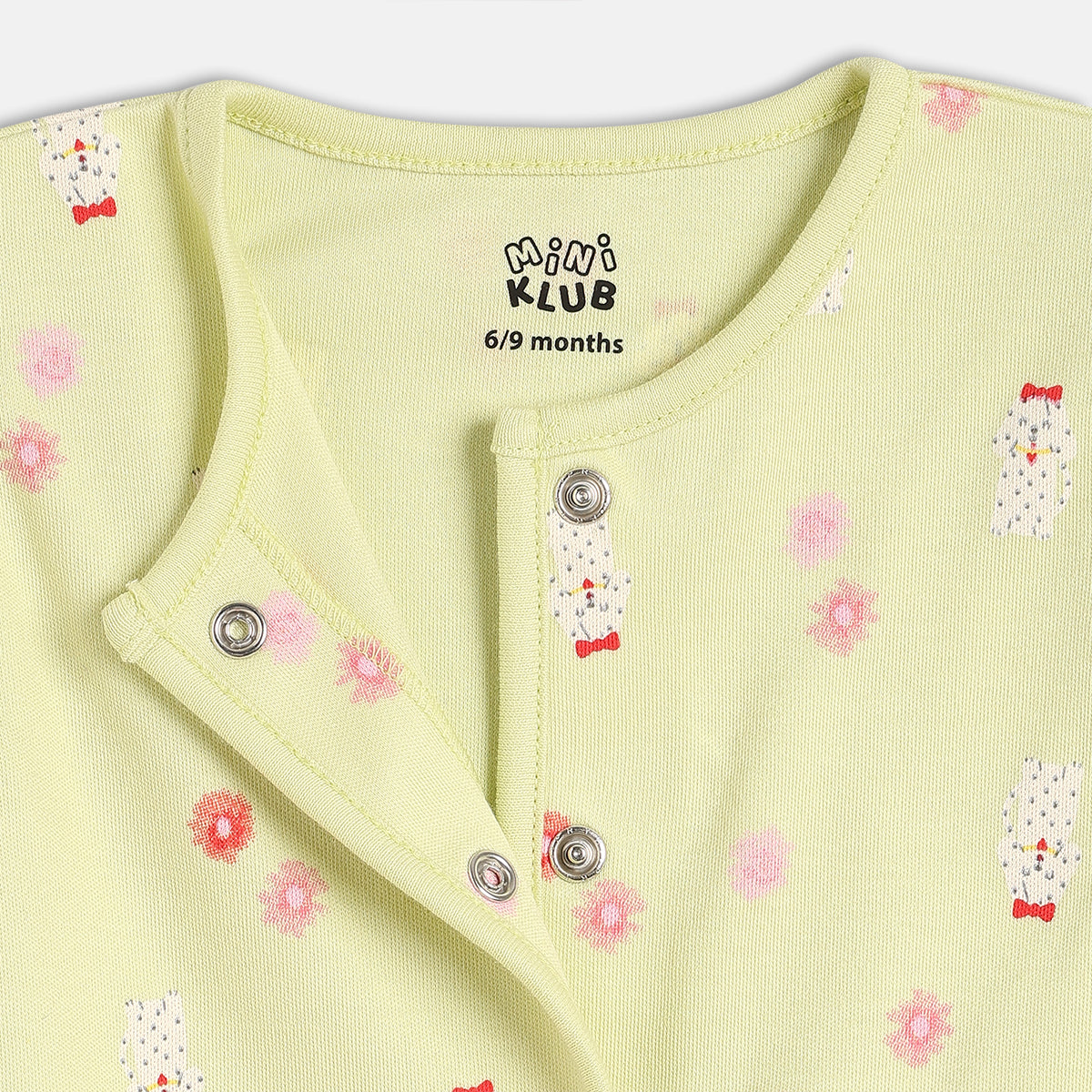 Girls Green/Red Front Open Vest
