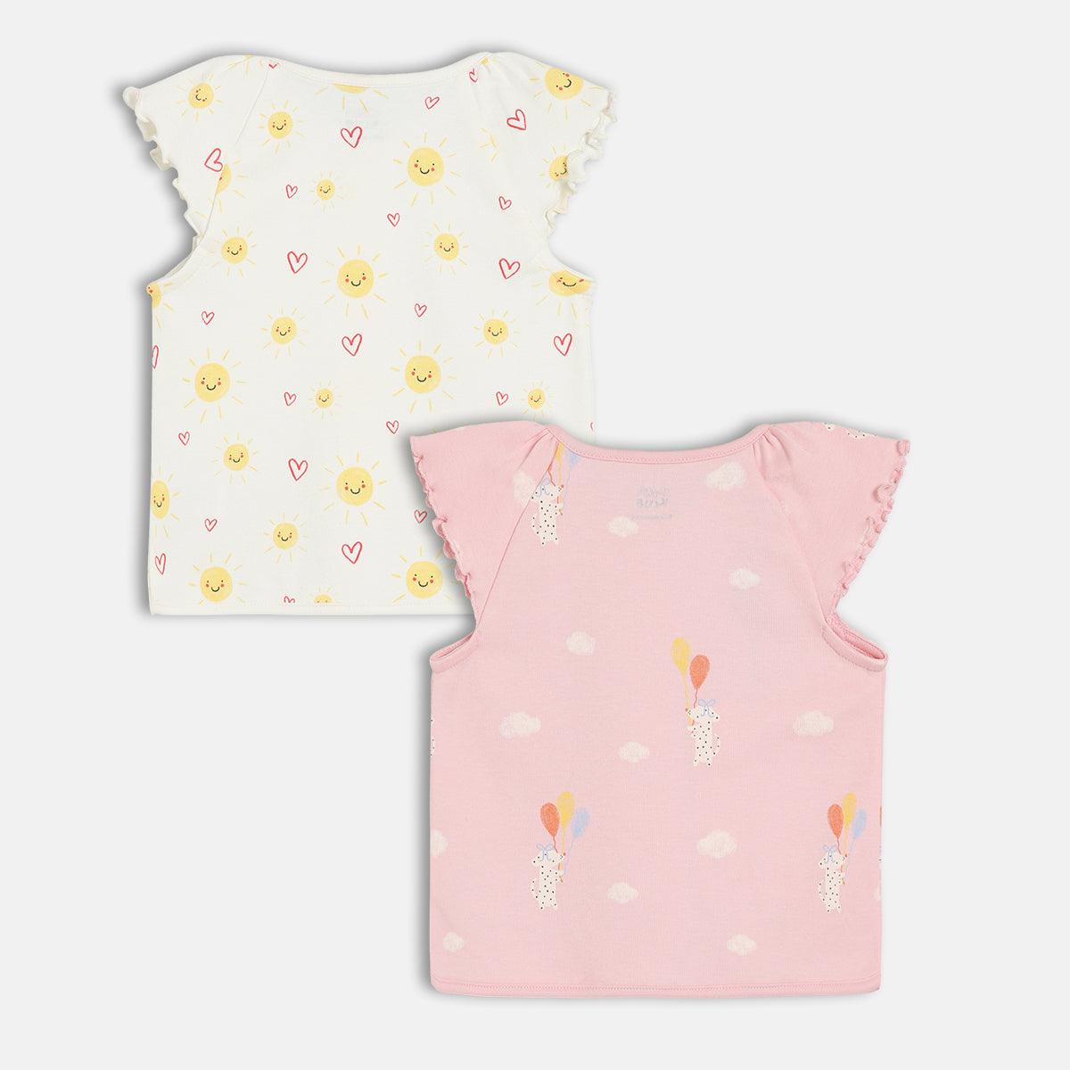 Girls Pink/White Front Open Vest