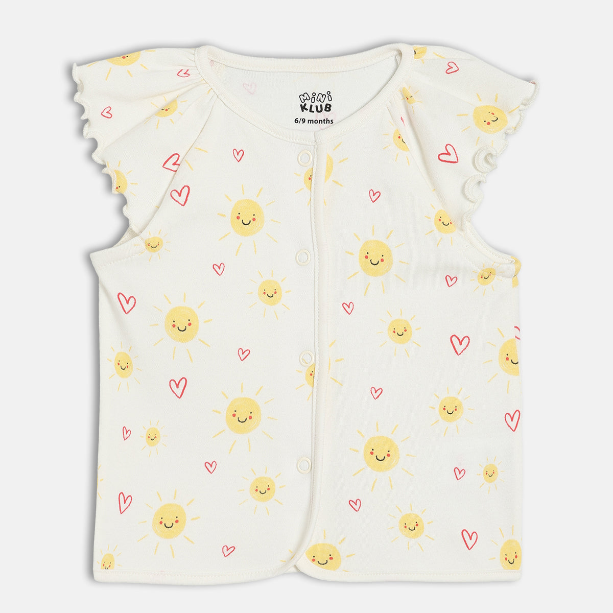 Girls Pink/White Front Open Vest
