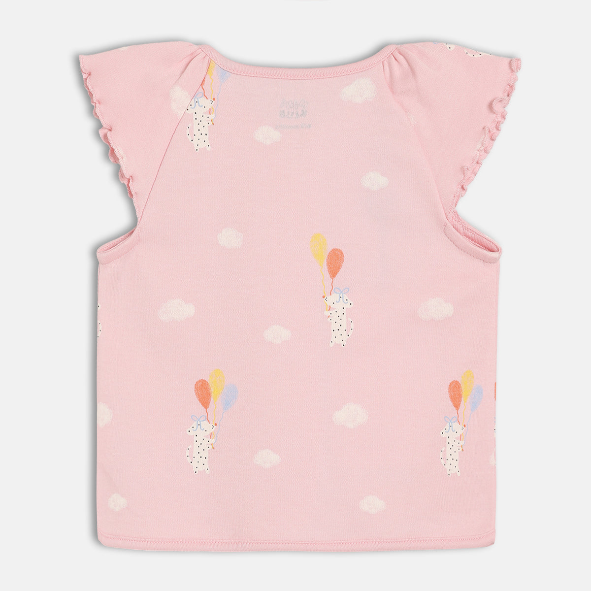 Girls Pink/White Front Open Vest