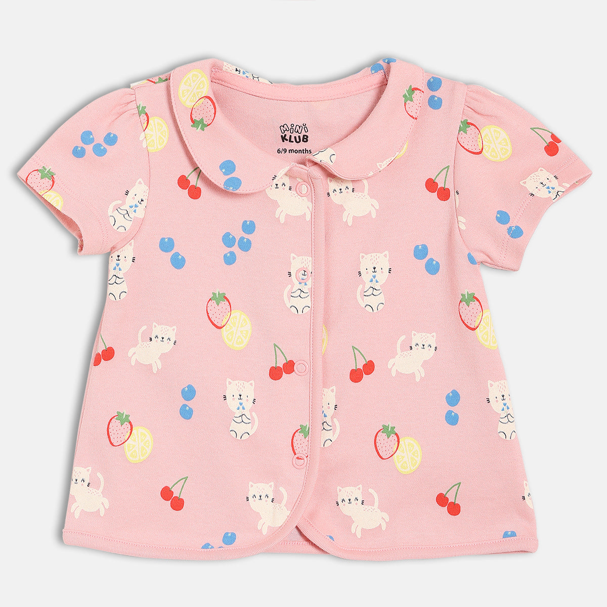 Girls Pink/White Front Open Vest