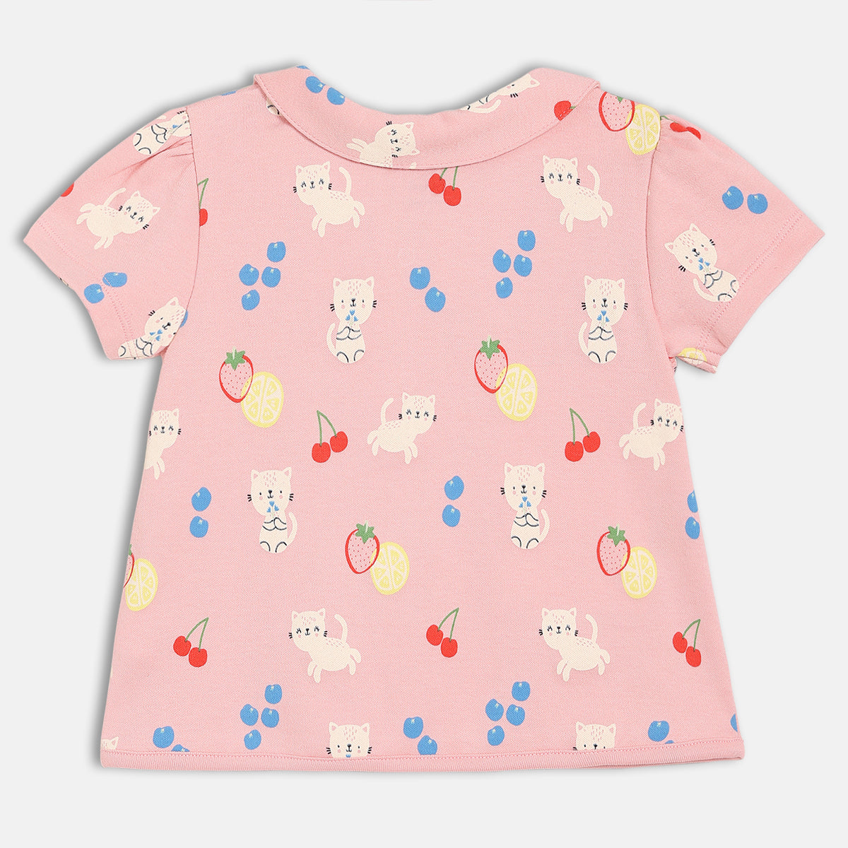 Girls Pink/White Front Open Vest