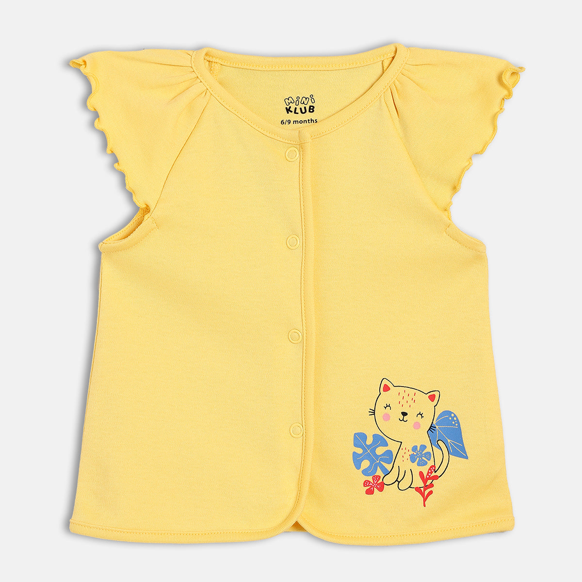 Front Open Vests - Blue & Mustard