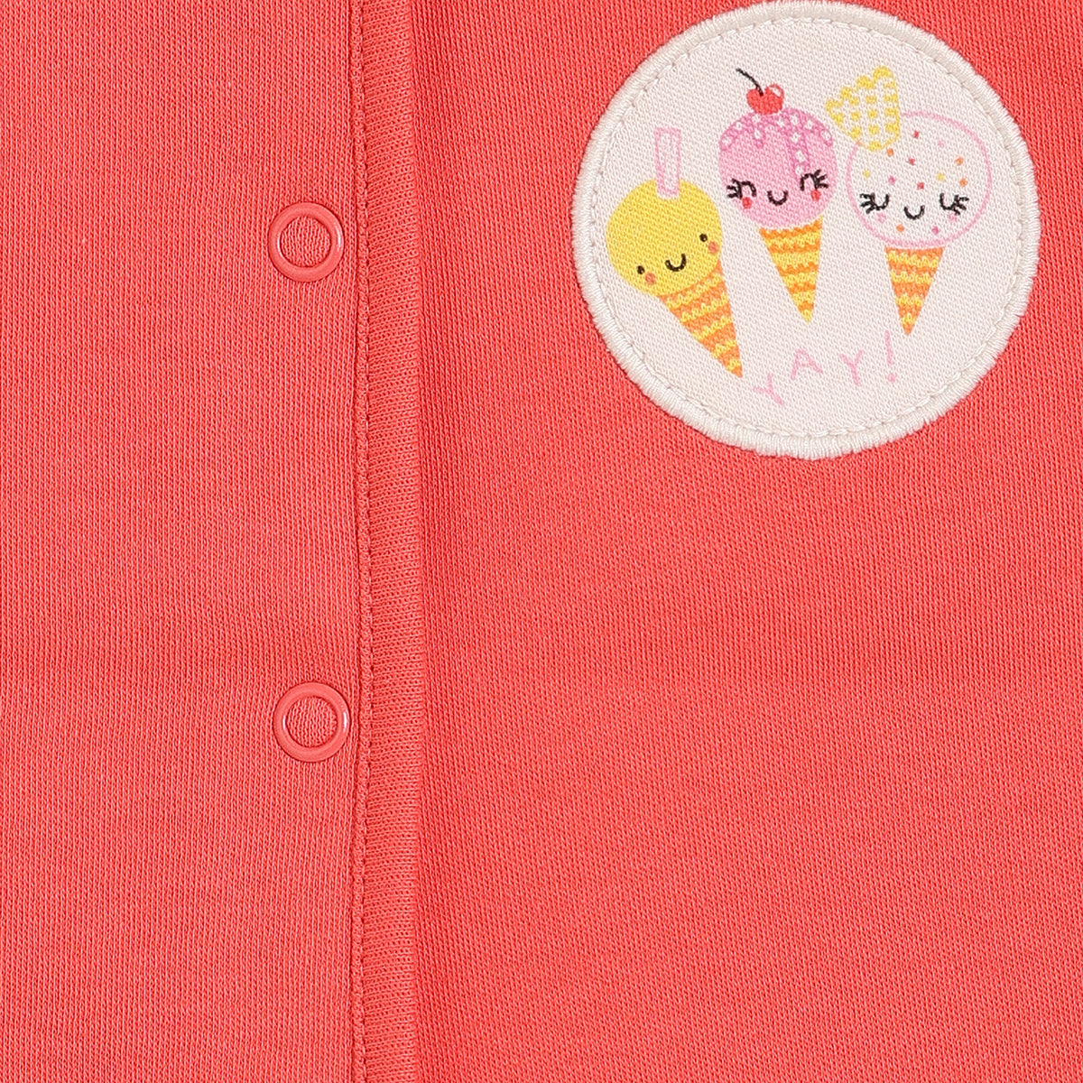 Girls Yellow/Red Front Open Vest
