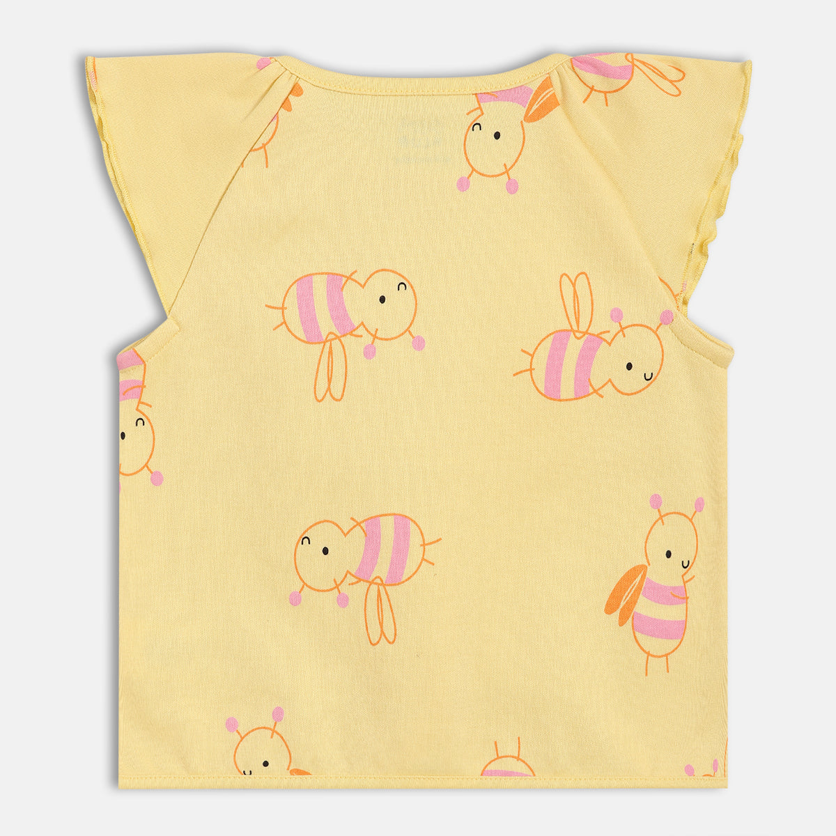 Girls Yellow/Red Front Open Vest