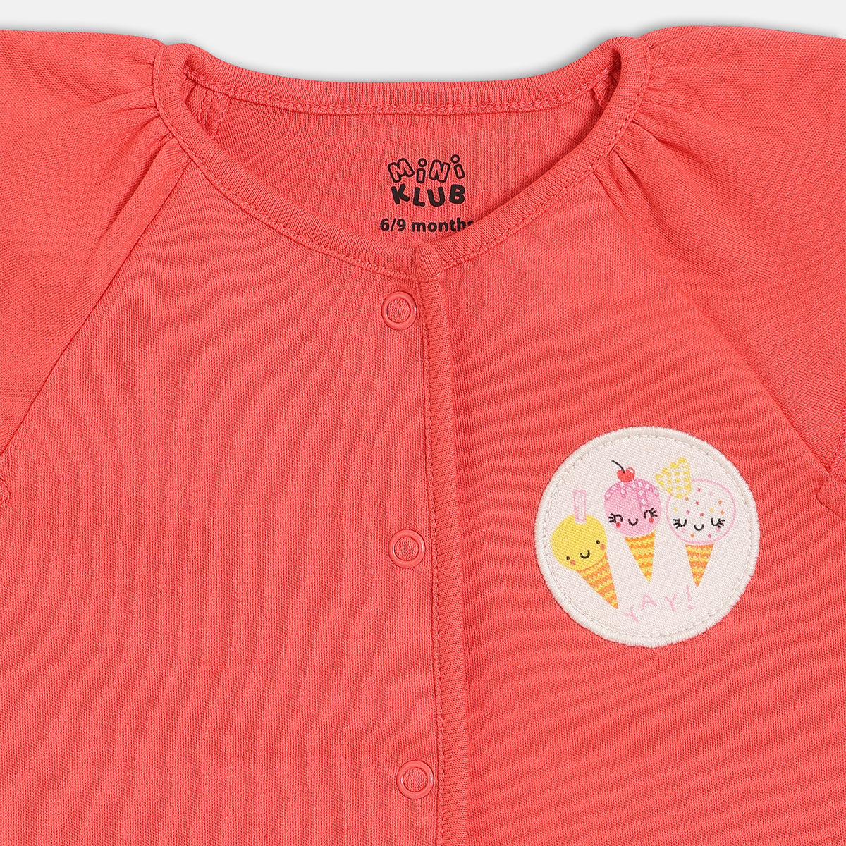 Girls Yellow/Red Front Open Vest