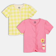 Girls Multi Front Open Vest