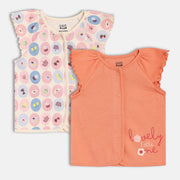 Girls Multi Front Open Vest