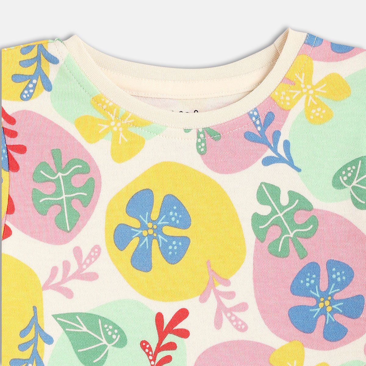Baby Girls Kitten And Floral Print Knit Tops Pack Of 2, Mint Green And Multicolour