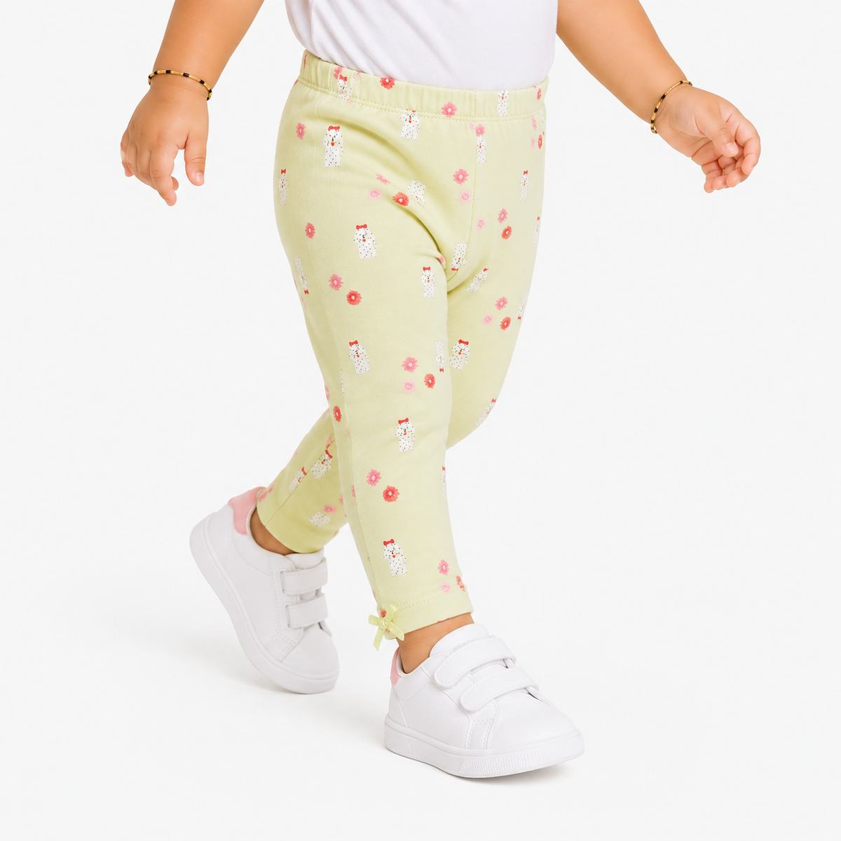 Girls Green/Red Legging
