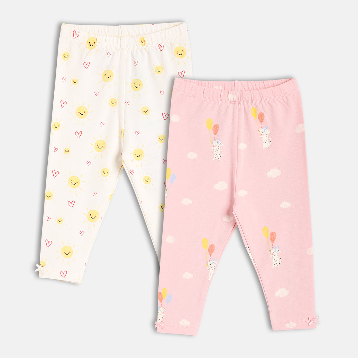 Girls Pink/White Legging