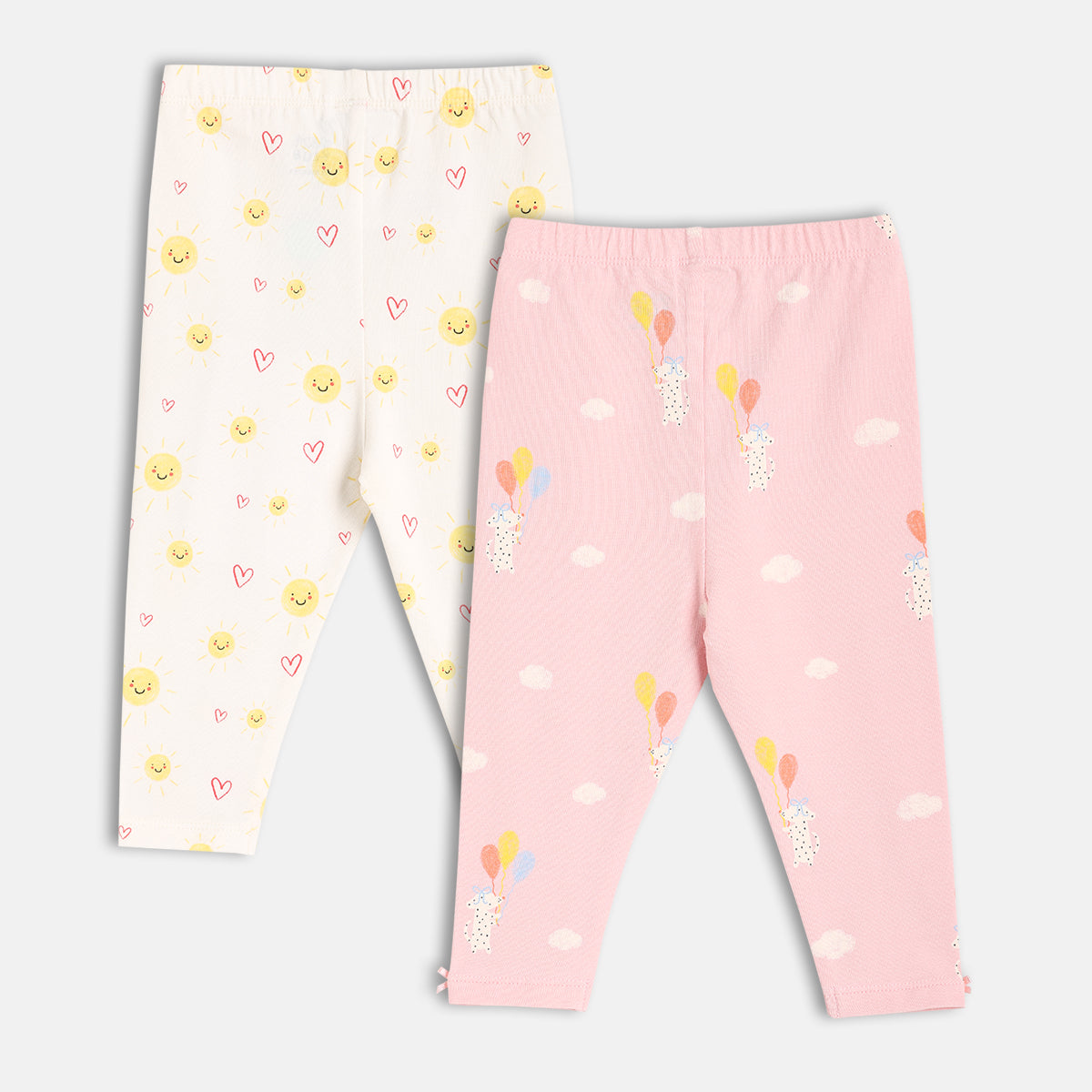 Girls Pink/White Legging