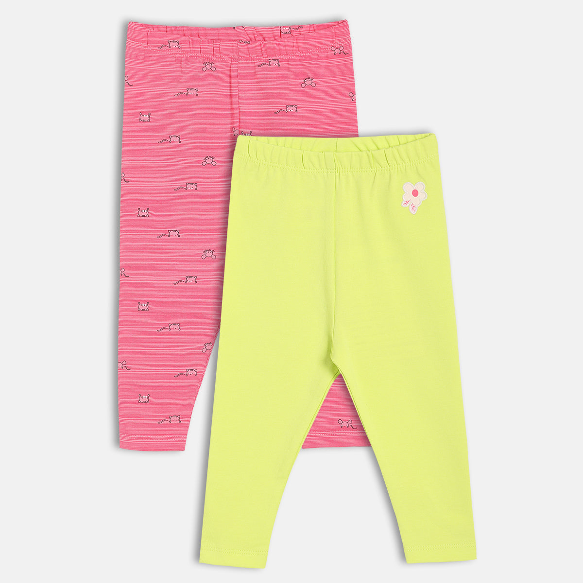 Girls Green/Pink Legging
