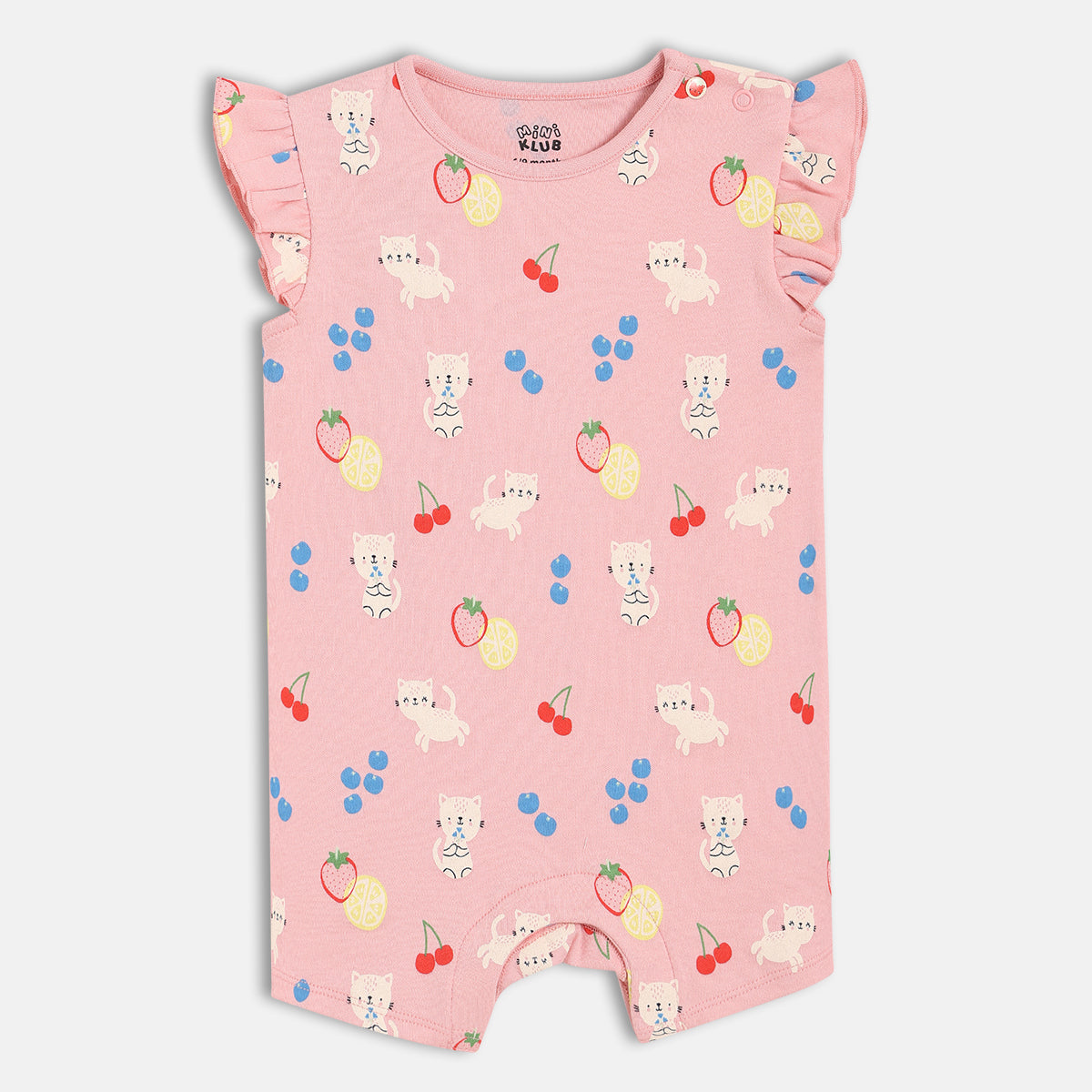 Girls Green/Pink Romper