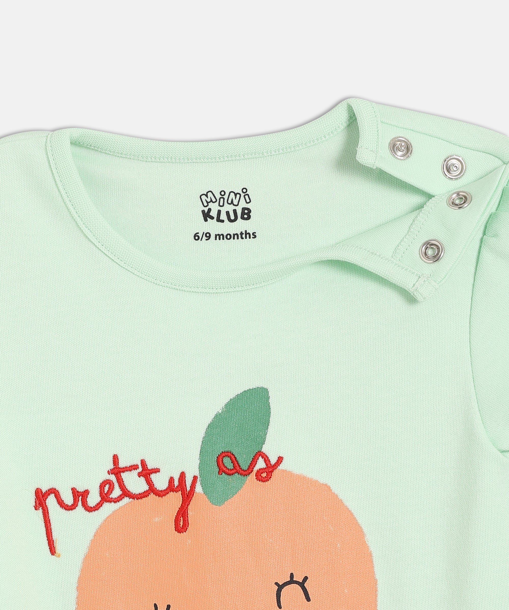 Girls Green/Pink Romper