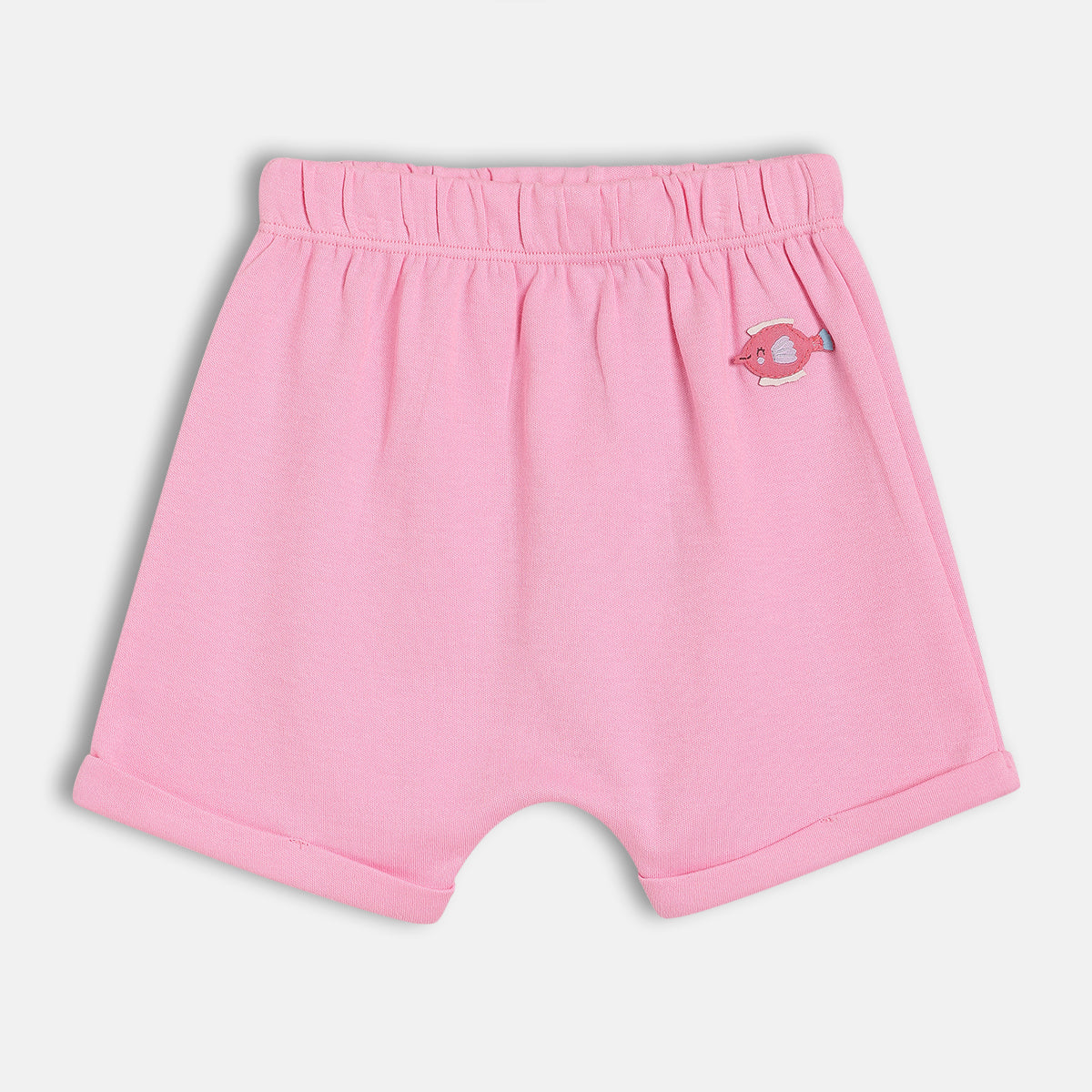 Girls Orange/Pink Elasticated Shorts