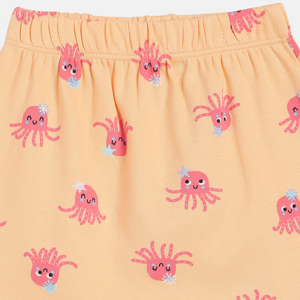 Girls Orange/Pink Elasticated Shorts