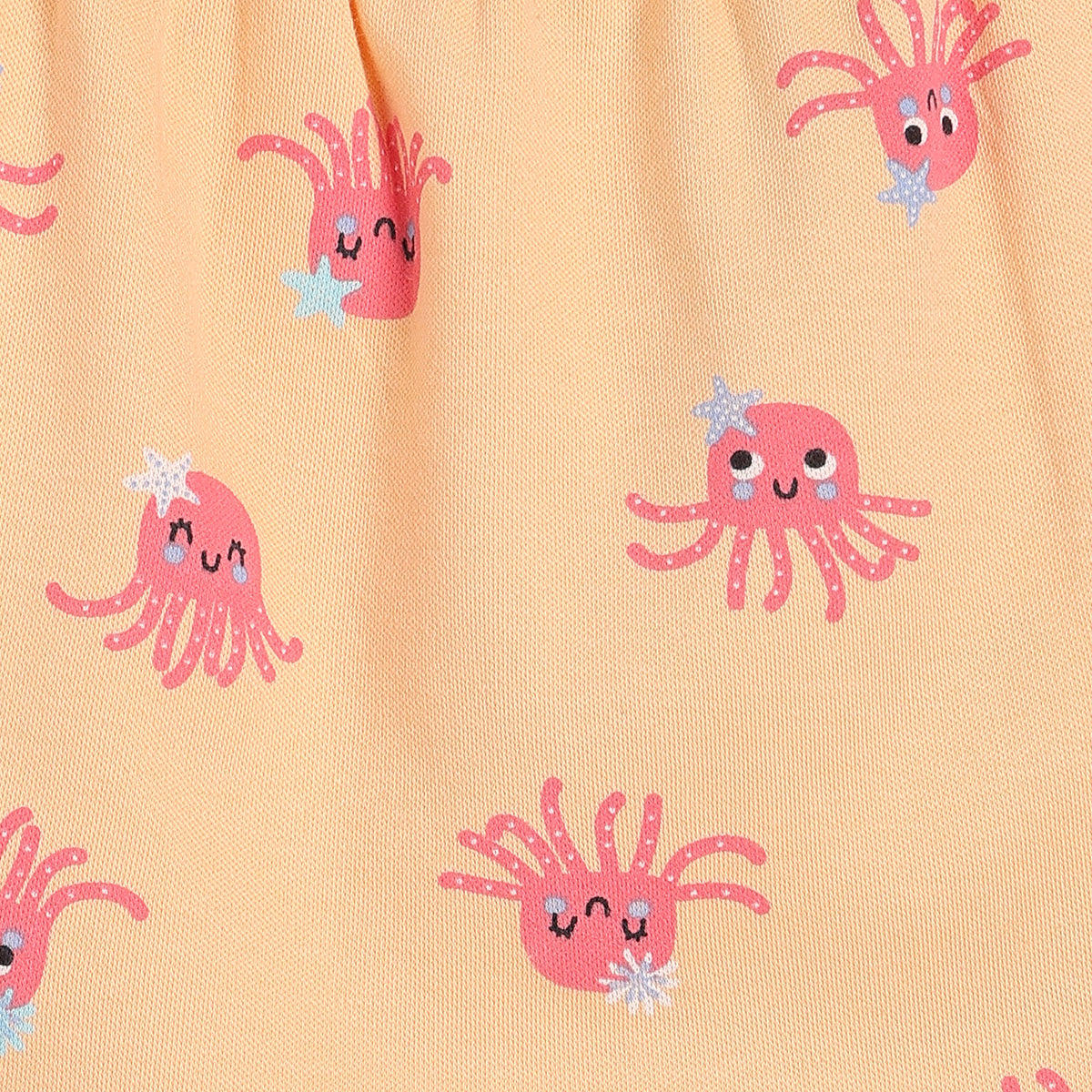 Girls Orange/Pink Elasticated Shorts
