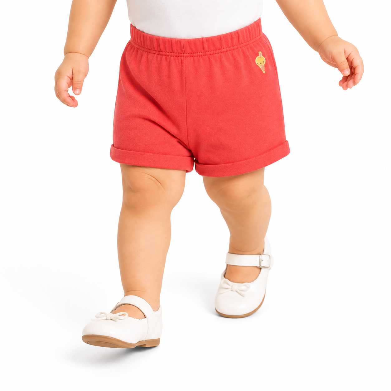 Girls Yellow/Red Shorts