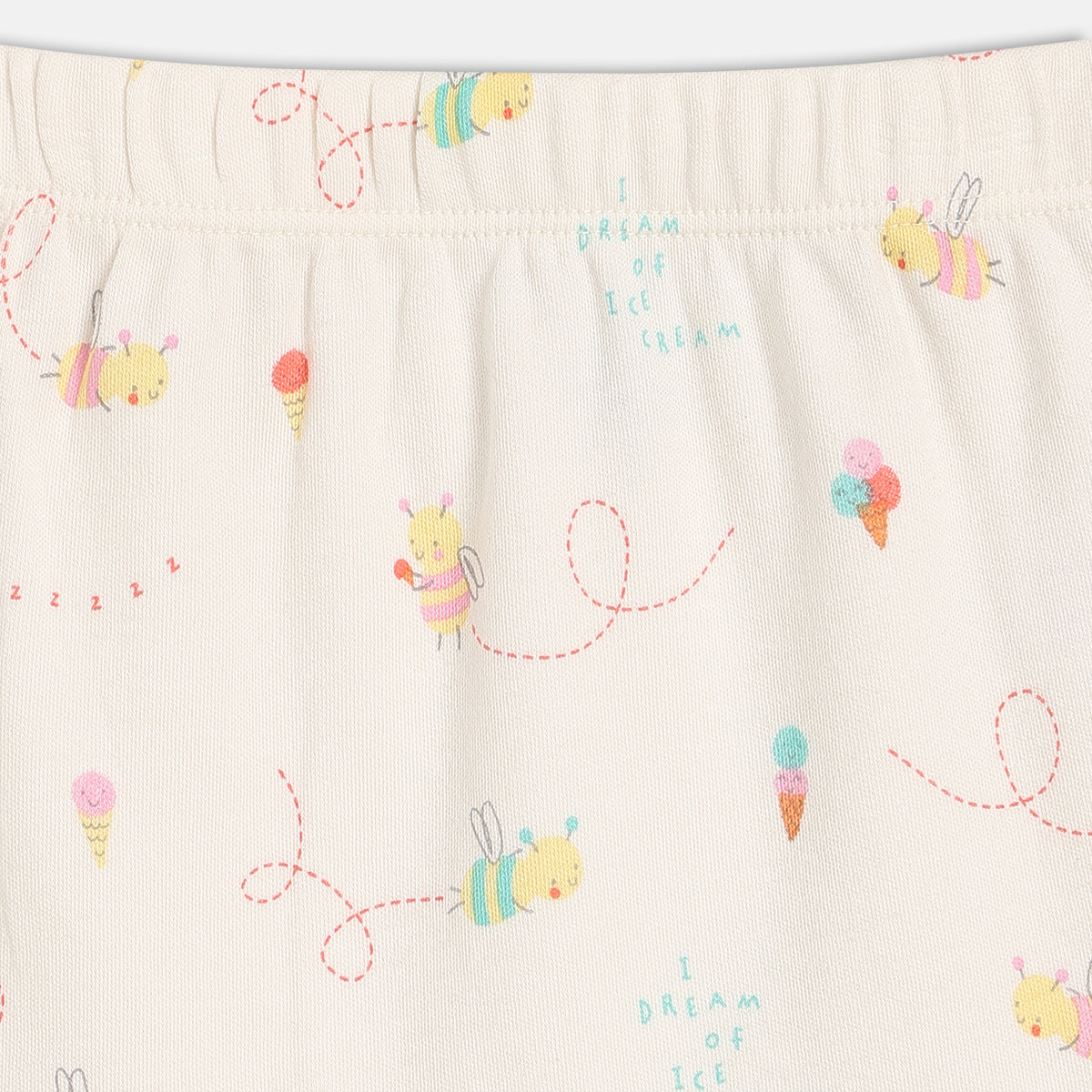 Girls White/Orange Shorts