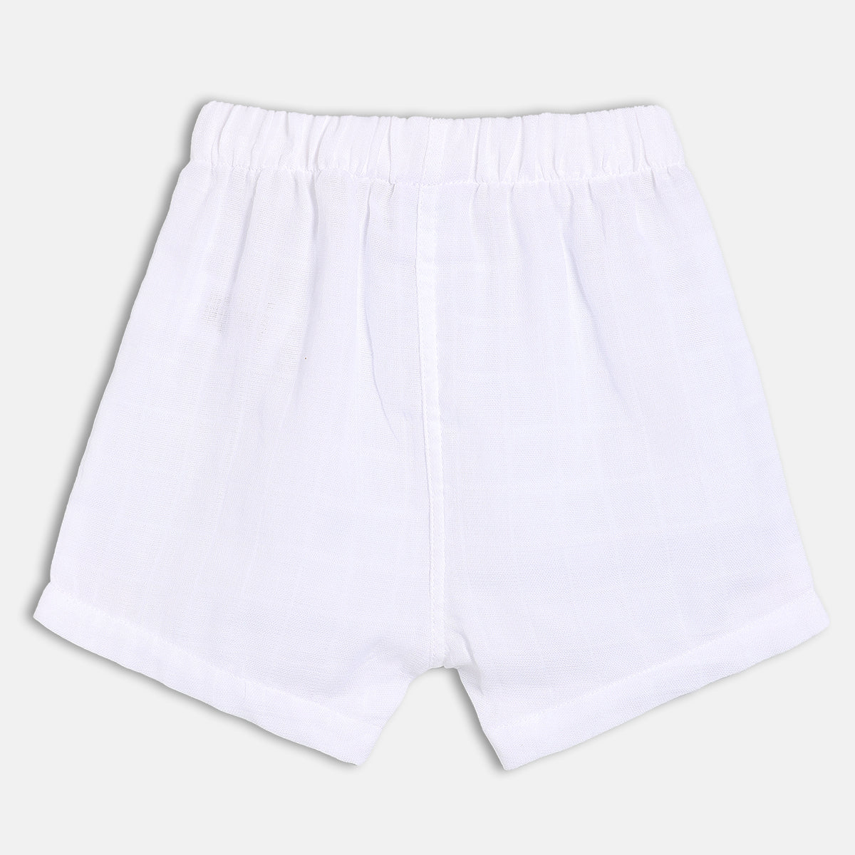 Solid & Wave Printed Shorts - Pink & White