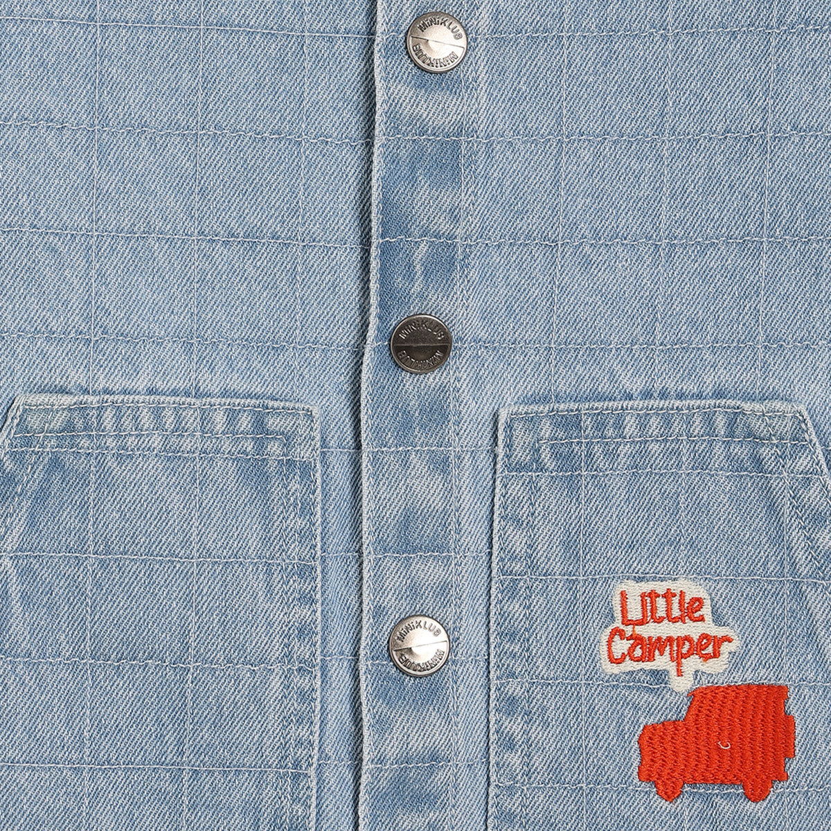 Boys Light Blue Collar Full Sleeve Jacket