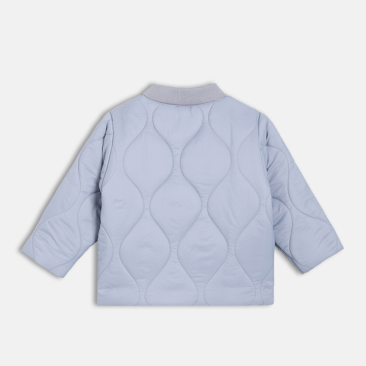 Boys Blue Solid Jacket