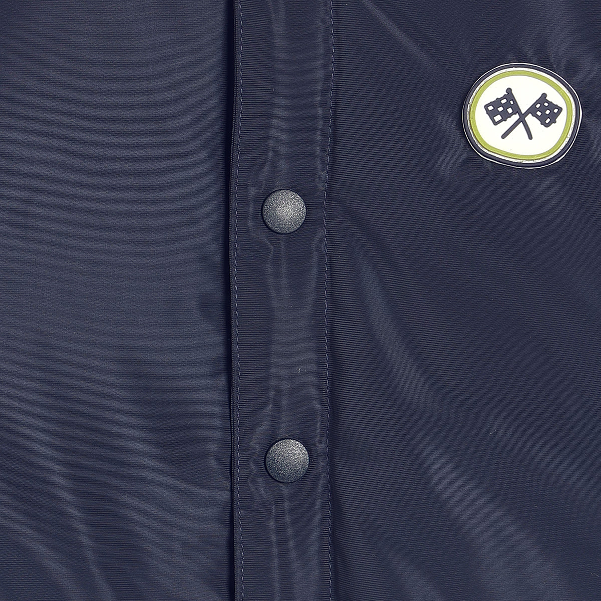 Boys Navy Blue Collar Full Sleeve Jacket